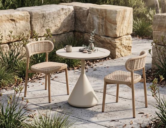 Maya Chairs Rope Outdoor Courtyard