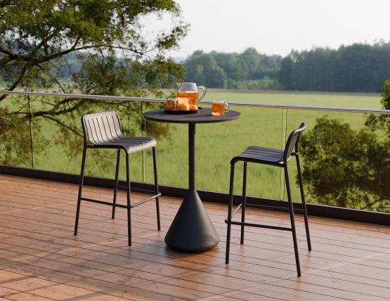 L 1 Kora Bartable Charcoal Basalt