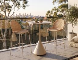 Bar Stool And High Bar Table Outdoor Balcony
