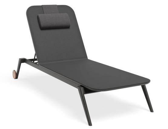 Amalfi Sunlounge Slingcushion Charcoal 0122
