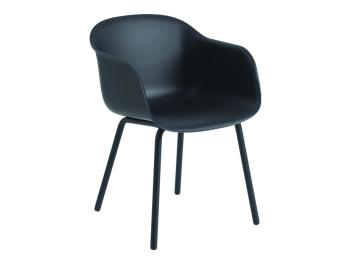 Fiber Side Outdoor Armchair in Anthracite Black by Iskos Berlin Muuto image
