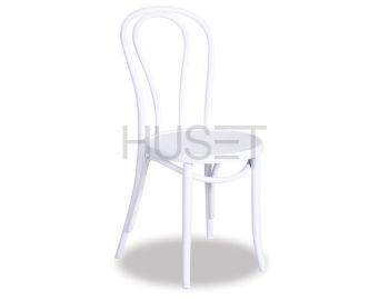 Vienna 18 White Bentwood Chair by Micheal Thonet image