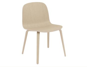 Visu Wide Chair with Wood Seat & Wood Base by Mika Tolvanen for Muuto image