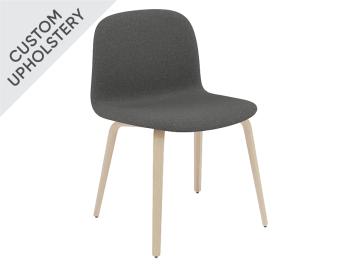 Visu Wide Chair Upholstered with Wood Base by Mika Tolvanen for Muuto image