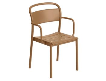 Linear Steel Armchair in Burnt Orange by Thomas Bentzen for Muuto image