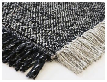 Ulster Floor Rug Black by Baya image