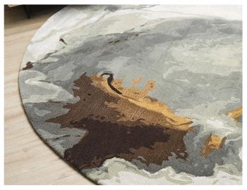 Uluru Round Floor Rug Sandstone by Baya image