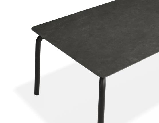 P 4 Roku Diningtable 220x100 Basalt Charcoal