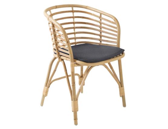 C100242114 Cane Line Blend Armchair Dk Greyambience Cushion Product 01