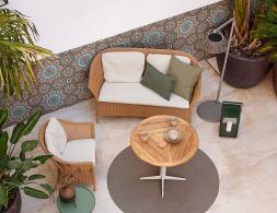 C146560011 Cane Line Focus Scatter Cushion 50x50cm Lt Green Lifestyle 01