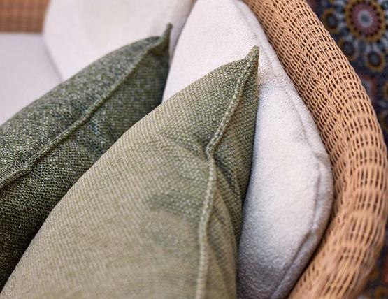 C146560011 Cane Line Focus Scatter Cushion 50x50cm Lt Green Lifestyle 02