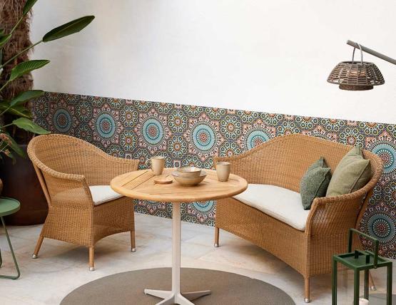 C146560011 Cane Line Focus Scatter Cushion 50x50cm Lt Green Lifestyle 03