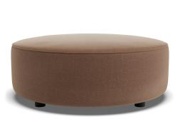 C136814200 Lune Round Low Ottoman 80cm Hazel Product 01