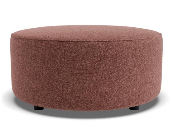 C136814130 Lune Round High Ottoman 80cm Berry Product 01