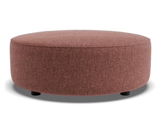 C136814200 Lune Round Low Ottoman 80cm Berry Product 01