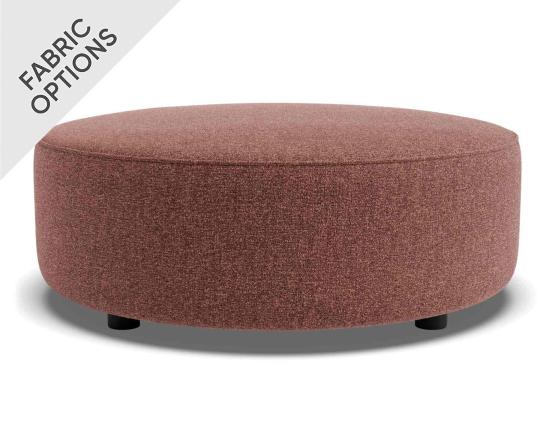 C136814200 Lune Round Low Ottoman 80cm Berry Product 02