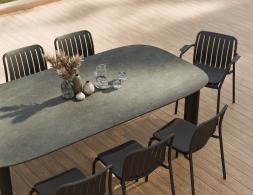 Vela Diningtable Charcoal Basalt Lifestyle 02