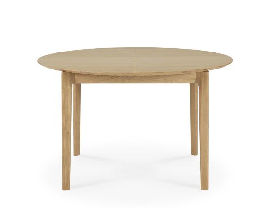 C139002194 Ethnicraft Bok Extendable Round Dining Table Oak Natural_ 02