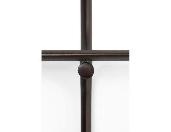 Ethnicraft Wall Shelf Mahogany Dark Brown Feature 01
