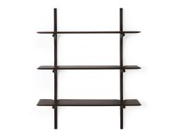 C139002652 Ethnicraft Wall Shelf Mahogany Dark Brown 3 Shelf 01