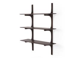 C139002652 Ethnicraft Wall Shelf Mahogany Dark Brown 3 Shelf 02