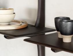 Ethnicraft Wall Shelf Mahogany Dark Brown Lifestyle 04