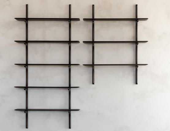 Ethnicraft Wall Shelf Mahogany Dark Brown Lifestyle 03