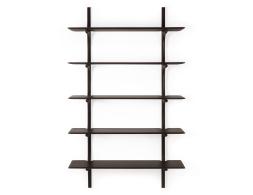 C139002655 Ethnicraft Wall Shelf Mahogany Dark Brown 5 Shelf 01