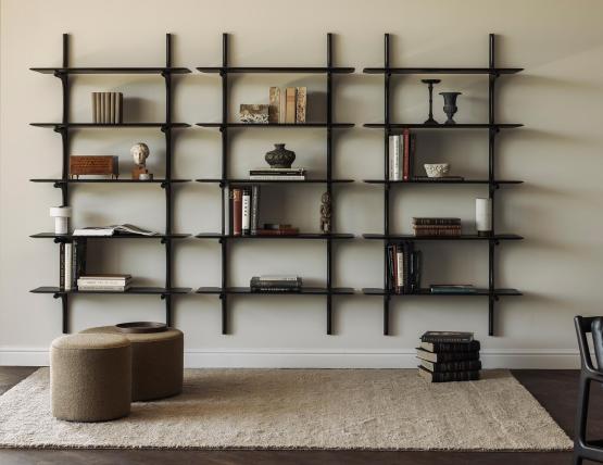 Ethnicraft Wall Shelf Mahogany Dark Brown Lifestyle 08