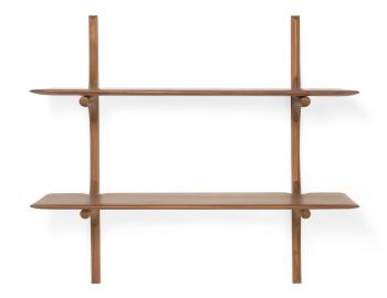 PI Wall Shelf Mahogany-Natural 2 Shelves by Ethnicraft image