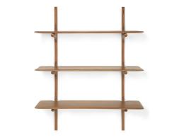 C139002643 Ethnicraft Pi Wall Shelf Mahogany Natural 3 Shelf 01