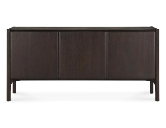 C139002667 Ethnicraft Pi Sideboard Teak Dark Brown 3 Doors 01