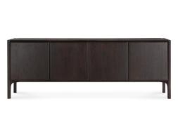 C139002670 Ethnicraft Pi Sideboard Teak Dark Brown 4 Doors 01