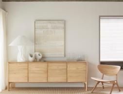C139002679 Ethnicraft Pi Sideboard Oak Natural 4 Door 04