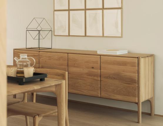 C139002679 Ethnicraft Pi Sideboard Oak Natural 4 Door 06