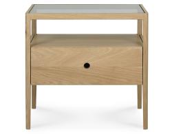 C139002784 Ethnicraft Spindle Bedside Table Oak Natural 01