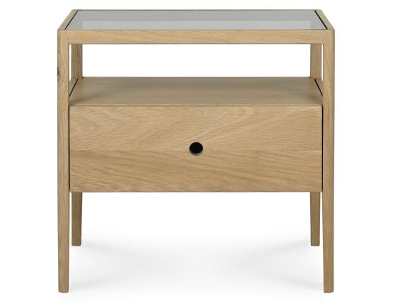 C139002784 Ethnicraft Spindle Bedside Table Oak Natural 01