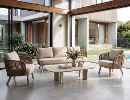 Rattan Sofa In Modern Home