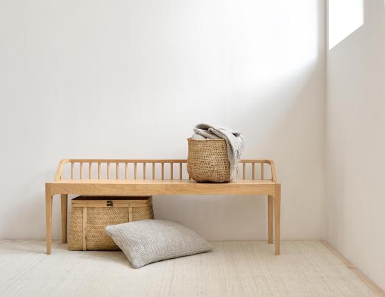 C139002793 Ethnicraft Spindle Bench Oak Natural 05