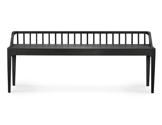 C139002790 Ethnicraft Spindle Bench Oak Black 01