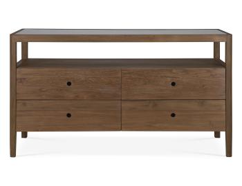 Spindle 4 Drawer Dresser Teak-Natural by Ethnicraft image