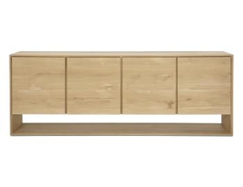 Nordic Sideboard Oak-Natural 4 Doors by Ethnicraft image