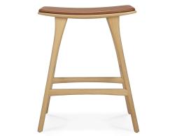 C139002539 Ethnicraft Osso Counter Stool Oak Natural Cognac Leather 02