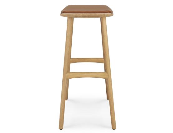 C139002539 Ethnicraft Osso Counter Stool Oak Natural Cognac Leather 03