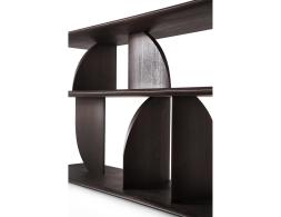 C139002400 Ethnicraft Geometric Sofa Console Teak Dark Brown 210cm 05
