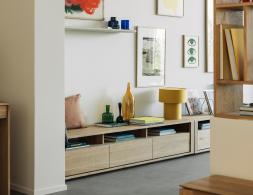C139002769 Ethnicraft Shadow Tv Unit Oak Natural 210cm 02
