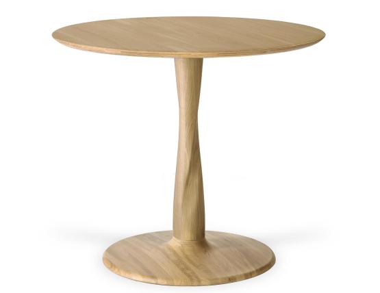 C139002813 Ethnicraft Torsion Dining Table Oak Natural 90cm