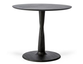Torsion Round Dining Table Oak-Black 90cm by Ethnicraft image