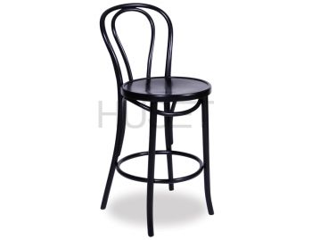 Vienna Black Bentwood Bar Stool by Micheal Thonet image