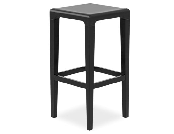 Wood Black Stool